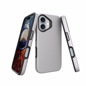 Dėklas Perfectionists Triangle Mag Case Apple iPhone 15 sidabrinis