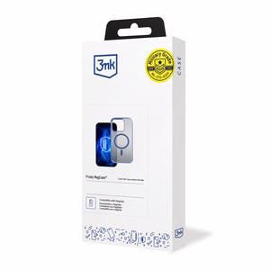 3mk Frosty MagCase – mėlynas dėklas telefonui Apple iPhone 14 Pro – skaidrus