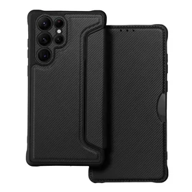 RAZOR knygos tipo dėklas telefonui SAMSUNG S22 Ultra juodas