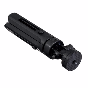 Mini trikojis asmenukių lazda laikiklis telefonui, kamerai ir GoPro, 16-21 cm - juodas