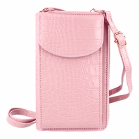Megztas krepšys telefonui GCW12 rožinis