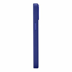 iCarer Litchi Premium odinis dėklas iPhone 14 Plus Magnetinis odinis dėklas su MagSafe Tamsiai mėlynas (WMI14220711-DB)