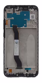 Ekranas Xiaomi Redmi Note 8/Note 8 2021 su lietimui jautriu stikliuku ir rėmeliu Black originalus (service pack)