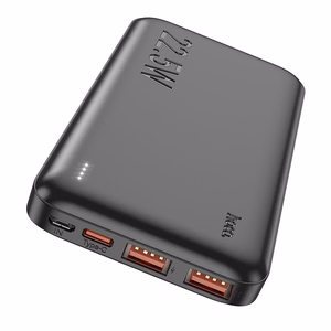 Išorinė baterija (f) Hoco 10000 mAh PD QC 3A 22,5W J101 juoda