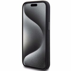 AMG silikoninis didelių rombų rašto magnetinis dėklas telefonui iPhone 15/14/13 - juodas