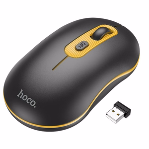 Belaidė pelė Hoco GM21, 2,4G, 1600 dpi, juoda