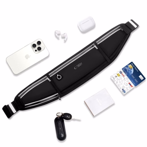 Tech-Protect M3 universalus sportinis juosmens krepšys - juodas