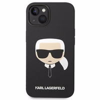 Karl Lagerfeld Silikoninis Karl's Head Magnetinis dėklas telefonui iPhone 14 Plus - juodas