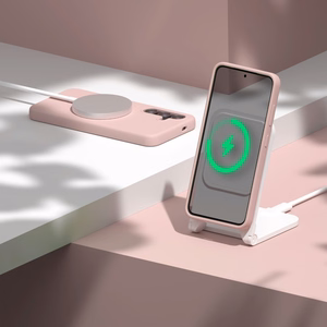 Etteri Silikoninis Mag dėklas skirtas Samsung Galaxy A37 5G šviesiai rožinis