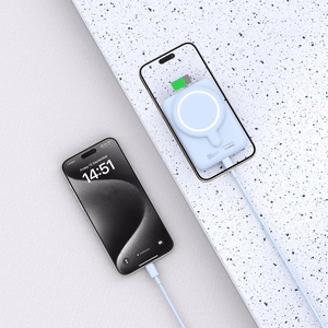 Tech-Protect LifeMag PB10 išorinė baterija su MagSafe 5000mAh 15W USB-C prievadas - mėlyna + USB-C kabelis