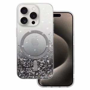 Tel Protect Moonlite Magnetinis dėklas telefonui Iphone 15 Pro juodas skaidrus
