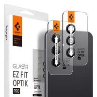 Spigen Glas.tR EZ Fit Optik apsauginis stiklas kamerai Samsung Galaxy S23 FE - juodas, 2 vnt.