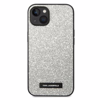 Dėklas telefonui Karl Lagerfeld KLHCP14MG2ELS iPhone 14 Plus 6.7\" sidabro / sidabro Glitter Plaque Logo
