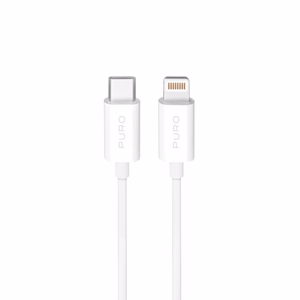 Puro TPE 20W USB-C - Lightning kabelis 3m - baltas
