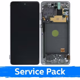 Ekranas skirtas Samsung N770 Note 10 Lite su rėmeliu / Aura Glow / (Service Pack)