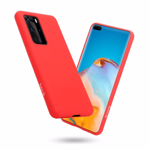 Crong Color Cover dėklas, skirtas Huawei P40 Pro, raudonas