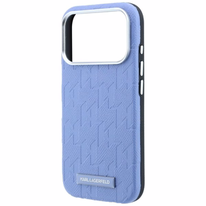 KARL LAGERFELD dėklas, skirtas IPHONE 18 Pro/17 Pro suderinamas su „MagSafe“ (Mono Resin Logo) (spalva: šviesiai mėlyna)