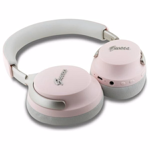 Guess Bluetooth ANC/ENC ausinės GUBHC22PSBCSMP rožinės DB metalinis užrašo logotipas