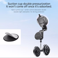 FORCELL F-GRIP MagFlex magnetinis automobilio laikiklis priekinio stiklo / prietaisų skydelio / oro angai juodas