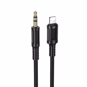 Borofone BL25A Nice AUX laidas Lightning į 3.5mm jack, 1 m, juodas