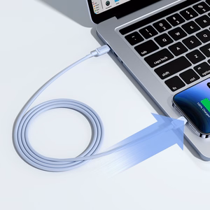 Joyroom Multi-Color Series A14 USB-C / Lightning 20W kabelis 1.2 m - mėlynas