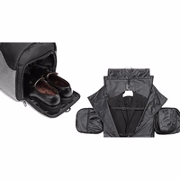 Wozinsky Premium Suit kelioninis krepšys su skyriumi šlapiems daiktams (45L) - juodas