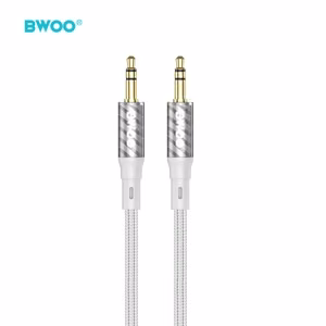 Audio adapteris Bwoo (AUX075) 3,5mm į 3,5mm (p-p) pilkas
