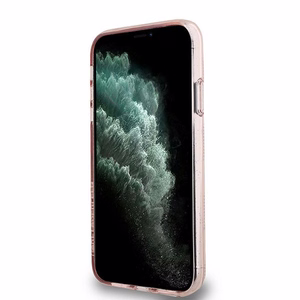 Karl Lagerfeld IML Choupette galvos ir monogramos dėklas iPhone 11 / Xr - rožinė