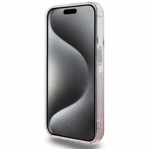 Hello Kitty IML gradiento elektropinis katės galvos dėklas telefonui iPhone 13 Pro / 13 - rožinis