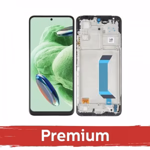 Ekranas skirtas Xiaomi Redmi Note 12 5G / Poco X5 5G juodas su rėmeliu OEM