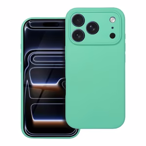 Silikoninis 2mm dėklas telefonui IPHONE 17 Pro, suderinamas su Magnetine MagSafe funkcija, mėtų spalvos