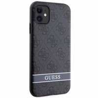 Guess GUHCN61P4SNK iPhone 11 / Xr pilkas/pilkas hardcase 4G Stripe