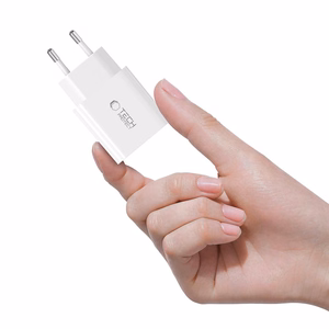 "Tech-Protect" NC20W PD20W USB-C sieninis įkroviklis su USB-C kabeliu - baltas