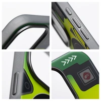 Dėklas telefonui FORCELL F-PROTECT Levels su dviguba 4D technologija, militarinis kritimo testas, suderinamas su MagSafe, SAMSUNG S25 ULTRA, cyber žalias