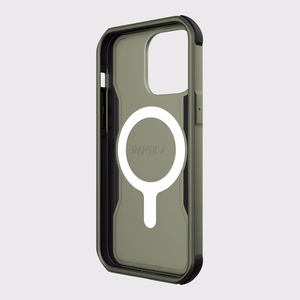 Raptic X-Doria Fort dėklas iPhone 14 Pro Max su Magnetine šarvuota žalia danga