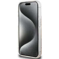 Guess IML GCube Magnetinis dėklas iPhone 15 Pro - rudas