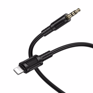 Borofone AUX laidas BL25 Nice - Lightning į jack 3,5mm - 1 metras juodas