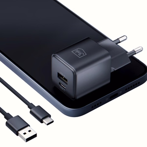 Accessories - 3mk Hyper GaN Charger 20W QC4+ PD PPS USB 1A1C Black EU