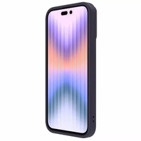 Dėklas Nillkin CamShield Silky Silicone Apple iPhone 15 Pro Max tamsiai violetinis