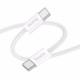 USB kabelis Hoco X104 60W USB-C to USB-C 2.0m baltas