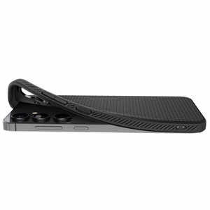 Spigen Liquid Air dėklas, skirtas Samsung Galaxy S24 FE, juodas