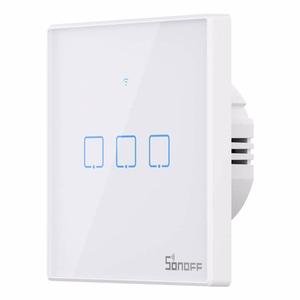 Умный выключатель Sonoff T2 EU TX WiFi + RF 433 (3-канальный) обновлённый