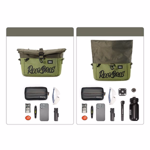 Rockbros W020 Dual-Purpose Front Bag, Bike/Shoulder - Green