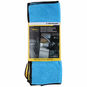 Салфетки Dunlop из микрофибры для автомобиля, 35 × 40 см, 10 шт.