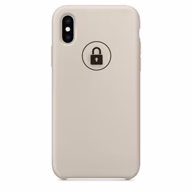 Dėklas "Silicone Case" skirtas iPhone X (XS) / Stone / su įpakavimu
