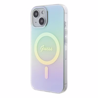 Guess GUHMP15SHITSQ iPhone 15 6.1" turkio/turkio kietas dėklas IML Iridescent MagSafe