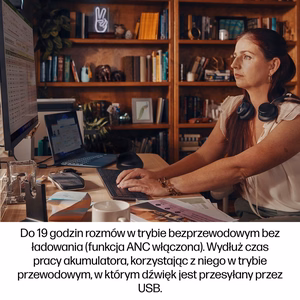 HP Poly Voyager Focus 2-M USB-C-C ausinės USB-C/A adapteris įkrovimo stovas