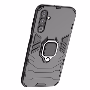 Dėklas telefonui Ring Armor Samsung Galaxy A24 4G su magnetiniu laikikliu ir žiedu - juodas