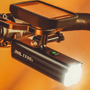 Rockbros RHL1500 priekinis dviračio žibintas 5000mAh 1500lm IPX6 - juodas