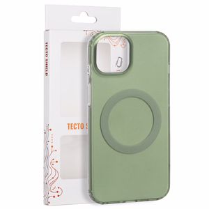 Tecto Shield Mistiq Mag dėklas, skirtas iPhone 15 6,1", alyvuogių spalvos